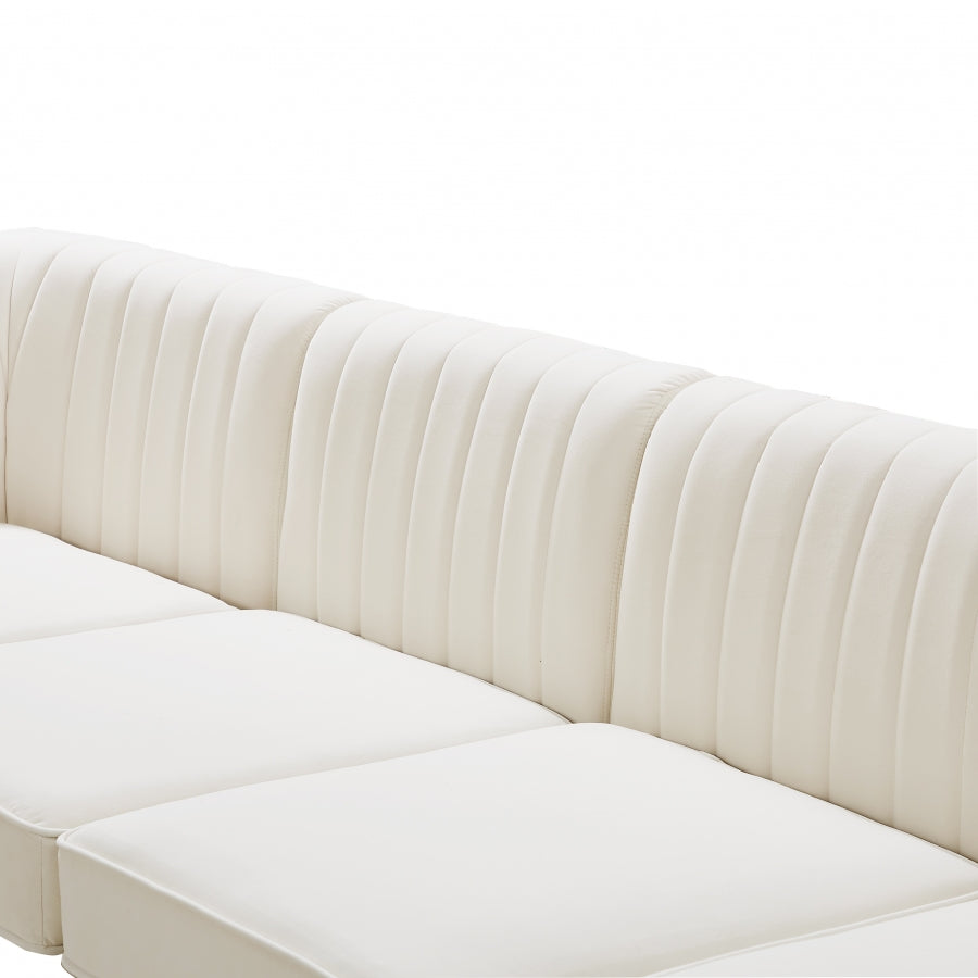 Fauteuil d'appoint rembourré en chenille Vivi