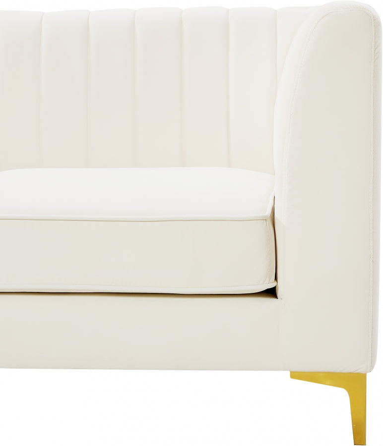Fauteuil d'appoint rembourré en chenille Vivi