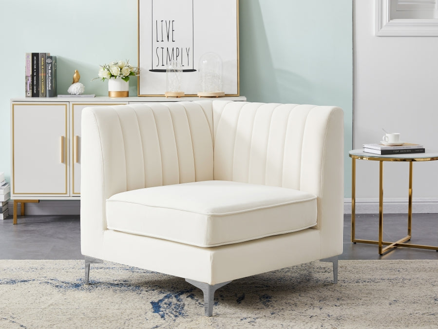Fauteuil d'appoint rembourré en chenille Vivi