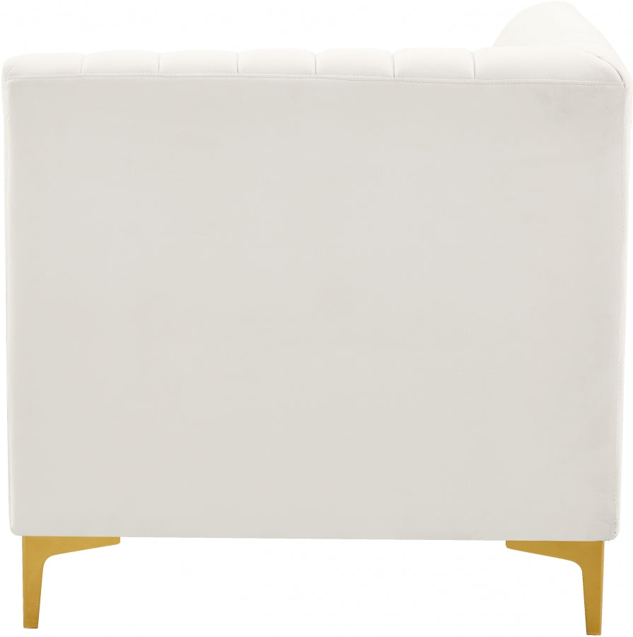 Fauteuil d'appoint rembourré en chenille Vivi