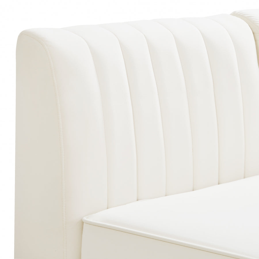 Fauteuil d'appoint rembourré en chenille Vivi