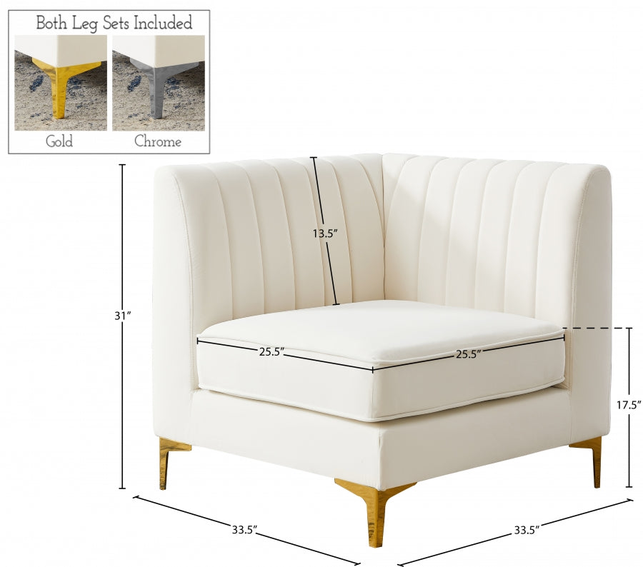 Fauteuil d'appoint rembourré en chenille Vivi