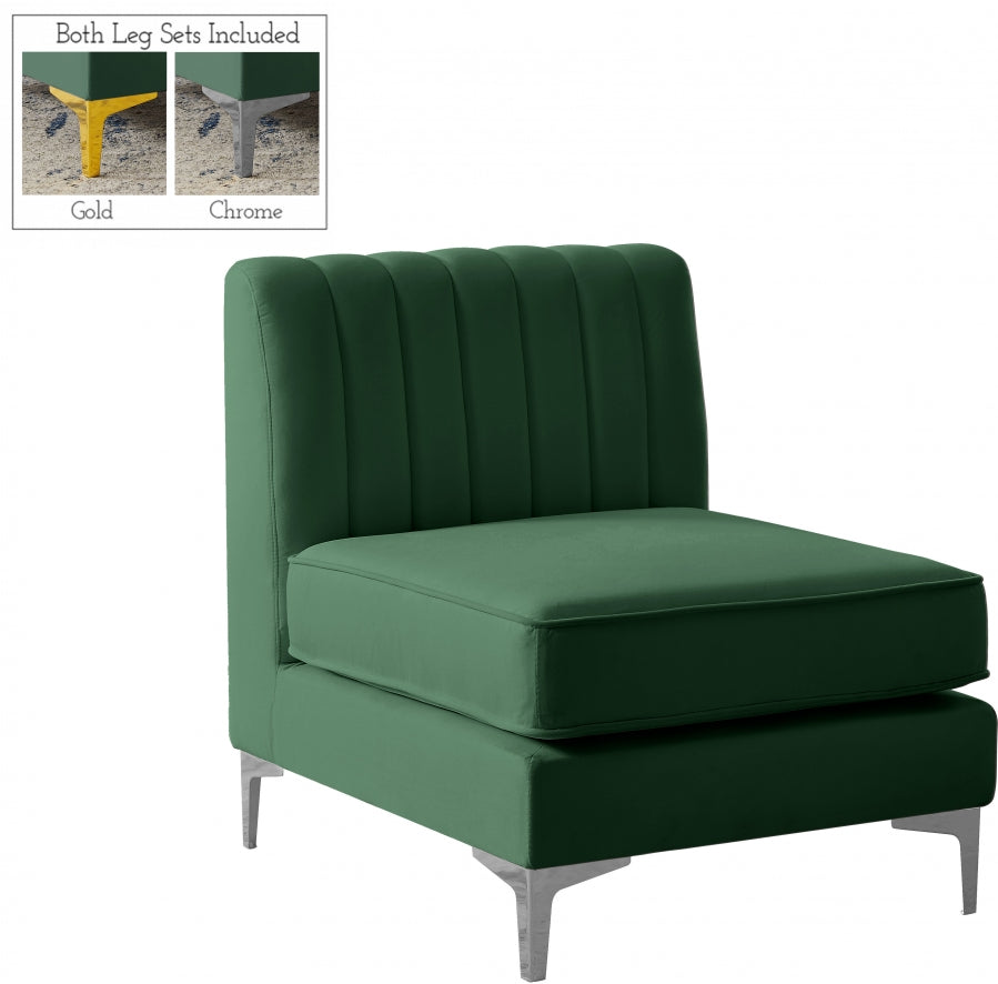 Fauteuil d'appoint rembourré en chenille Vivi