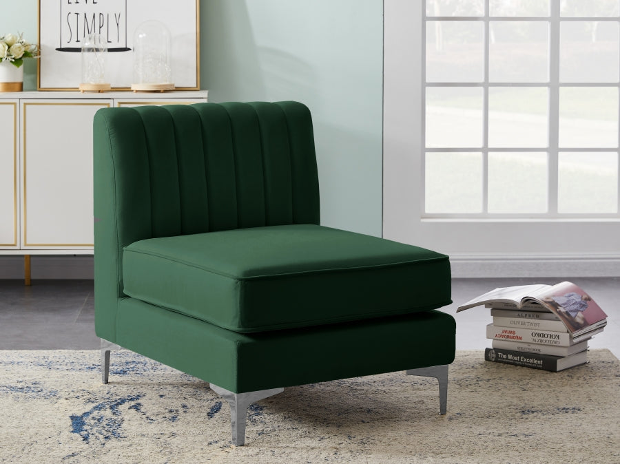 Fauteuil d'appoint rembourré en chenille Vivi