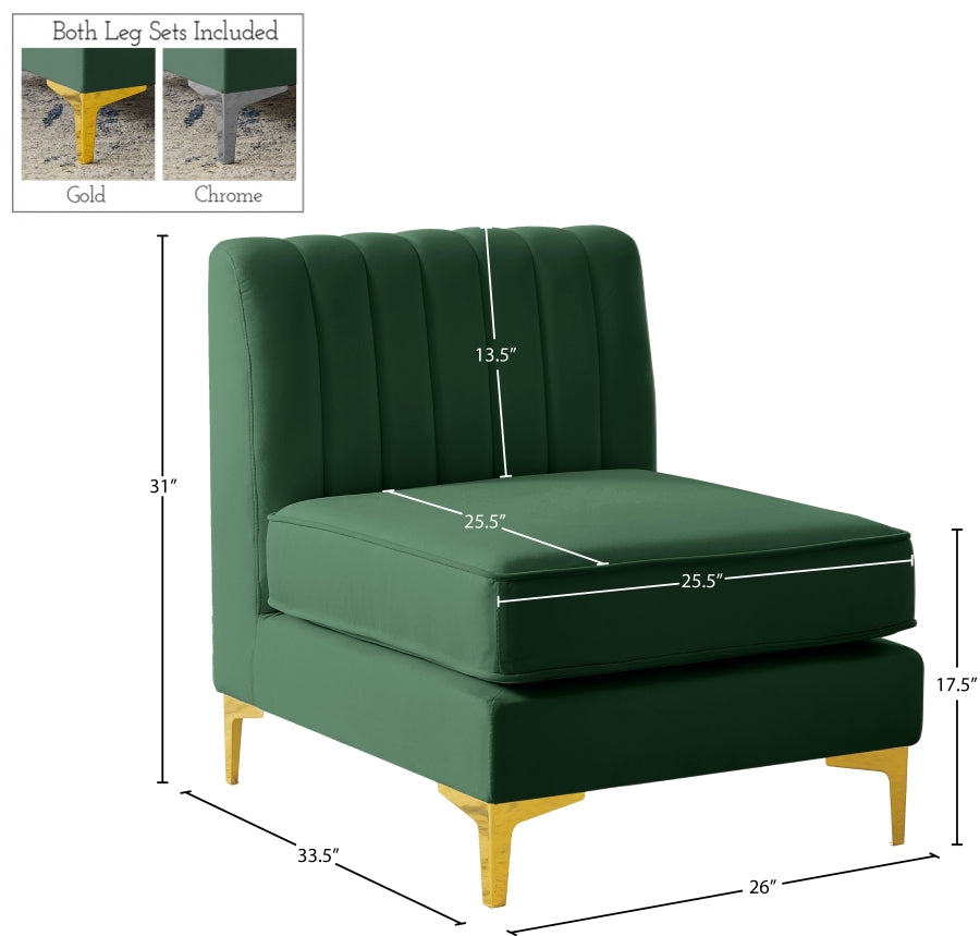 Fauteuil d'appoint rembourré en chenille Vivi