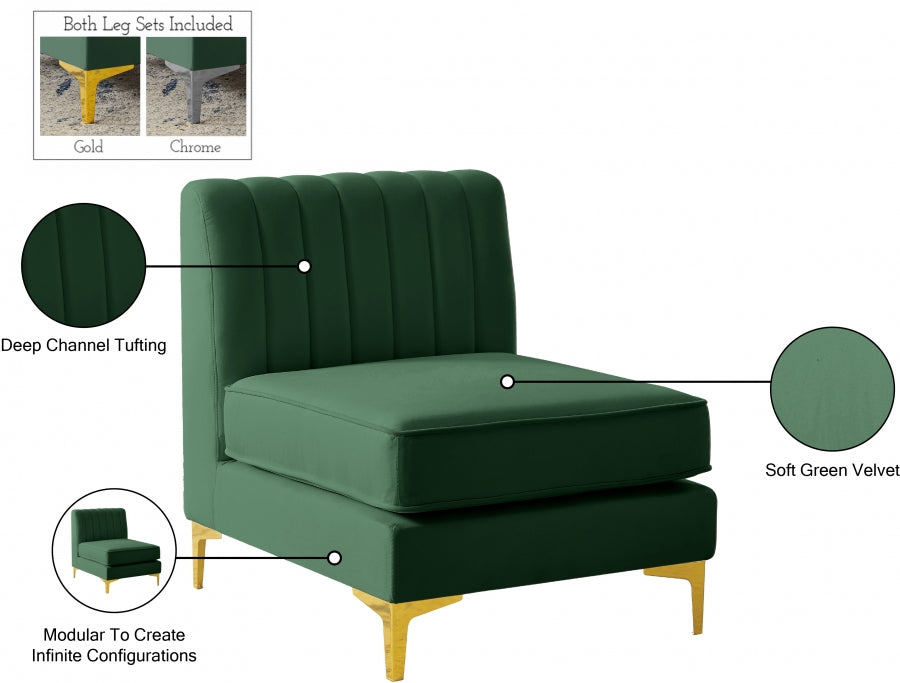 Fauteuil d'appoint rembourré en chenille Vivi