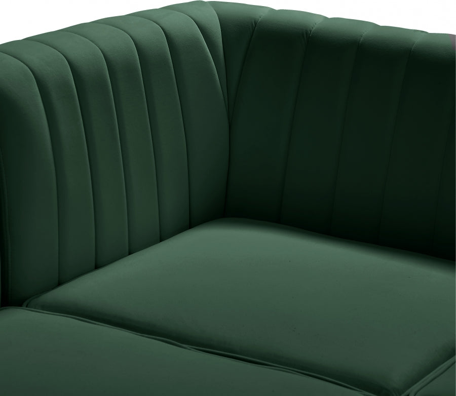 Fauteuil d'appoint rembourré en chenille Vivi