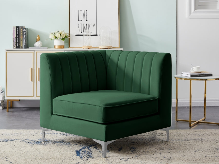 Fauteuil d'appoint rembourré en chenille Vivi