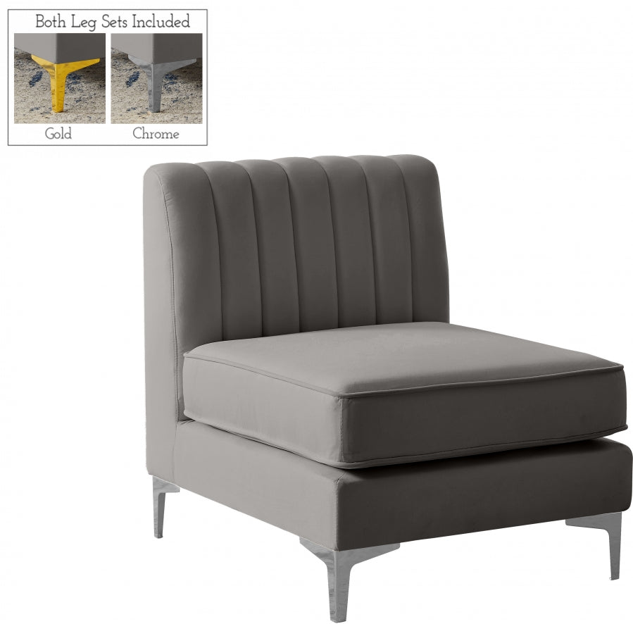 Fauteuil d'appoint rembourré en chenille Vivi