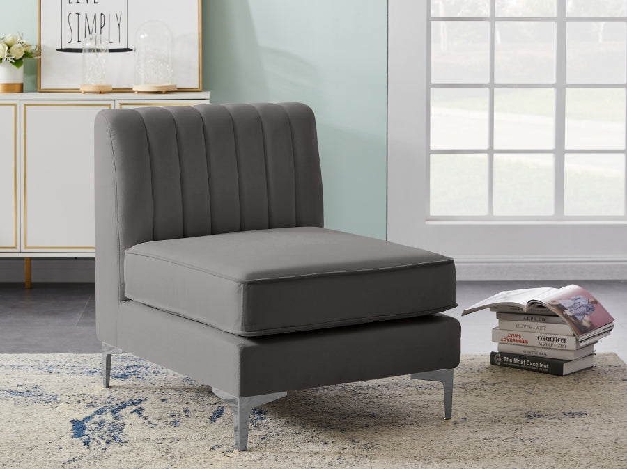 Fauteuil d'appoint rembourré en chenille Vivi