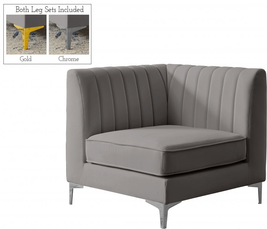Fauteuil d'appoint rembourré en chenille Vivi