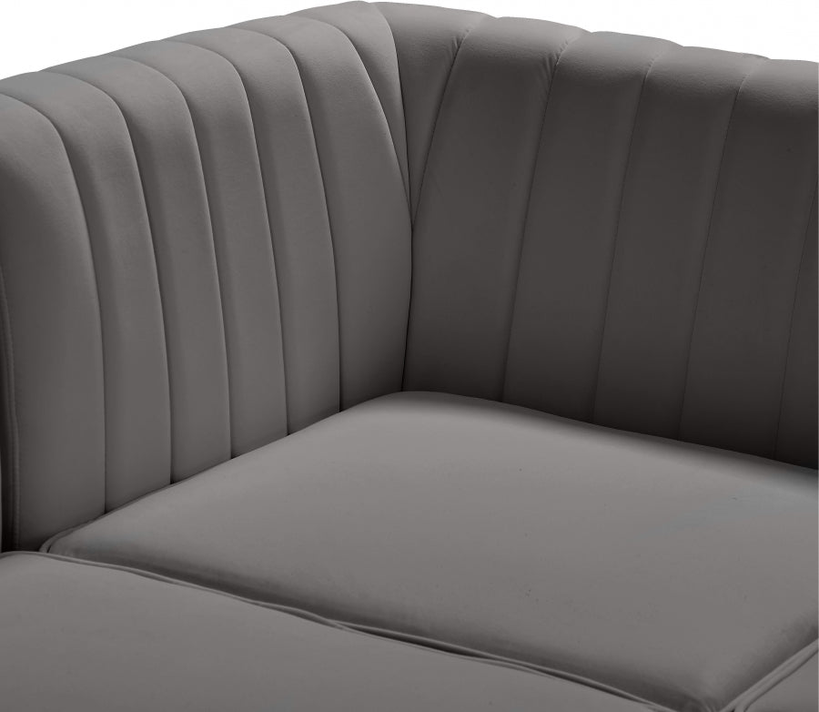 Fauteuil d'appoint rembourré en chenille Vivi