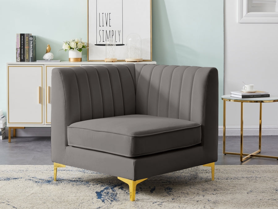 Fauteuil d'appoint rembourré en chenille Vivi