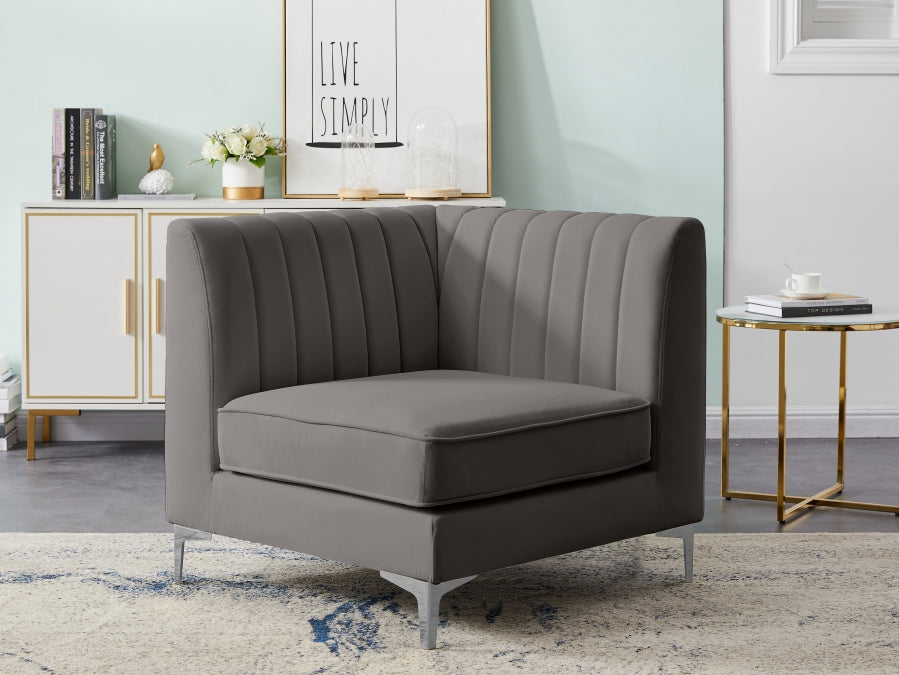 Fauteuil d'appoint rembourré en chenille Vivi