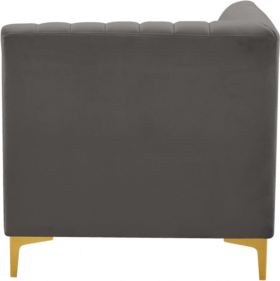 Fauteuil d'appoint rembourré en chenille Vivi
