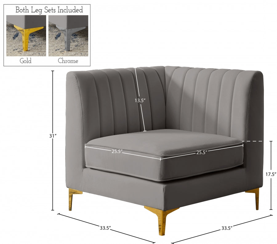 Fauteuil d'appoint rembourré en chenille Vivi