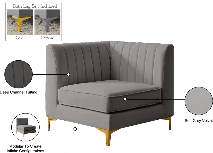 Fauteuil d'appoint rembourré en chenille Vivi