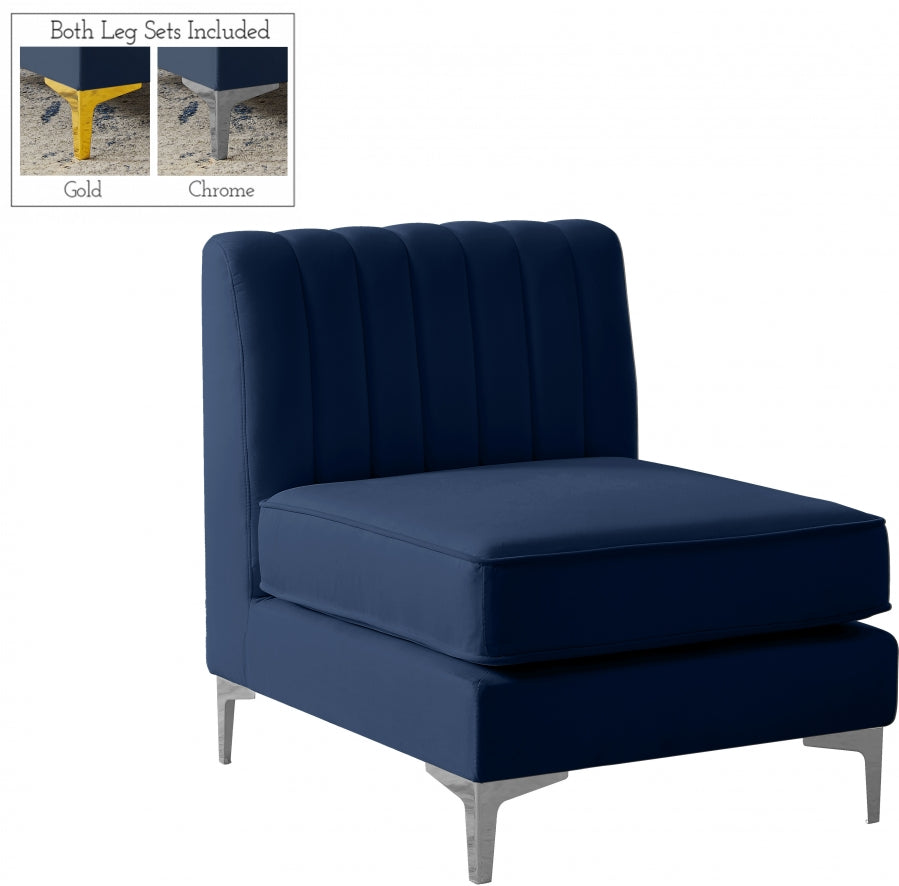 Fauteuil d'appoint rembourré en chenille Vivi