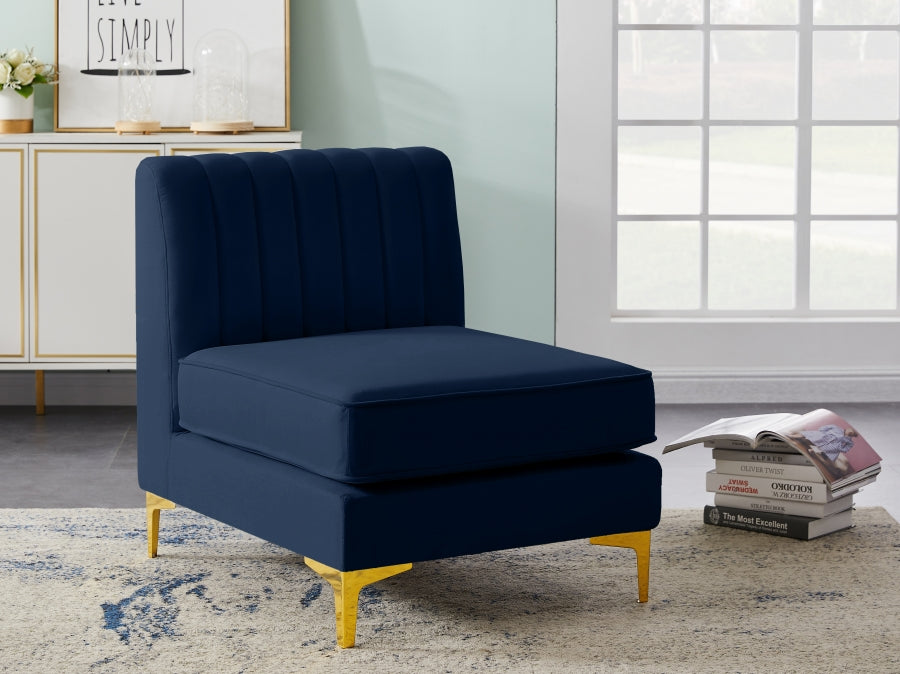 Fauteuil d'appoint rembourré en chenille Vivi