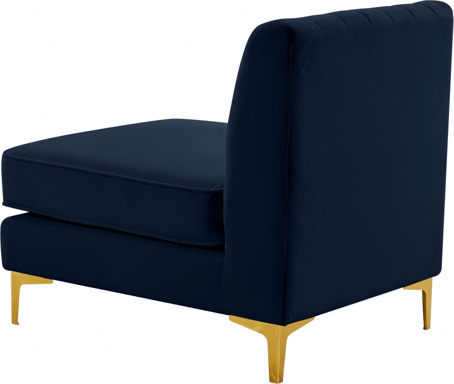 Fauteuil d'appoint rembourré en chenille Vivi