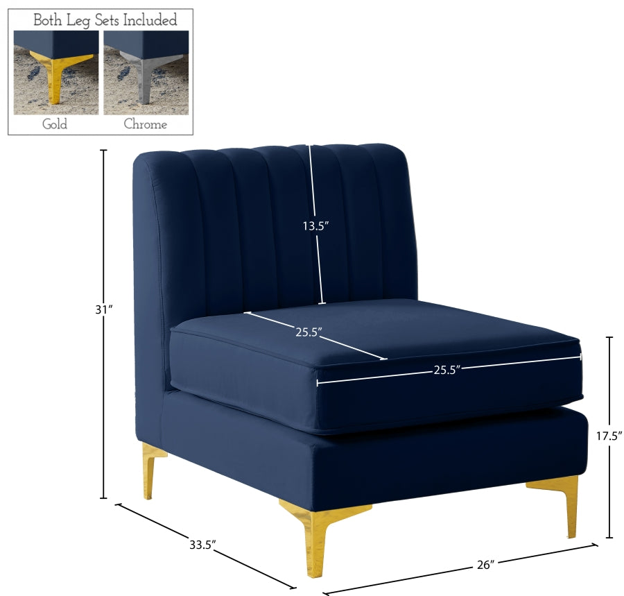 Fauteuil d'appoint rembourré en chenille Vivi