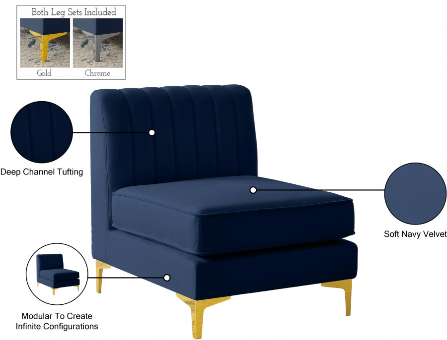 Fauteuil d'appoint rembourré en chenille Vivi