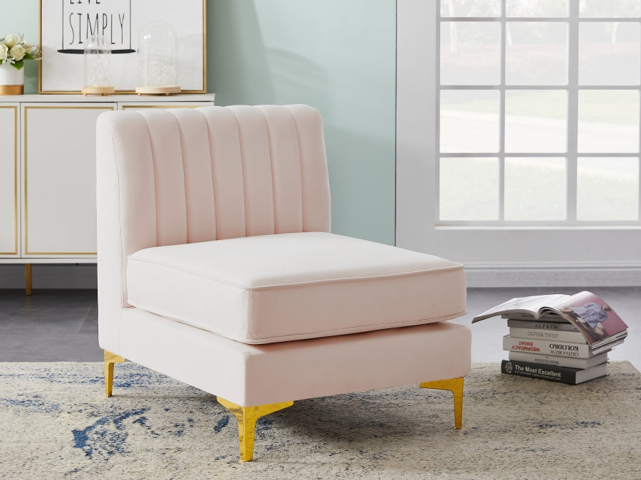 Fauteuil d'appoint rembourré en chenille Vivi