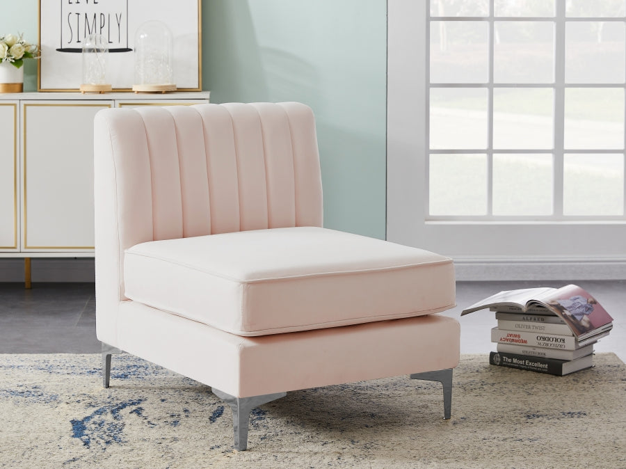 Fauteuil d'appoint rembourré en chenille Vivi