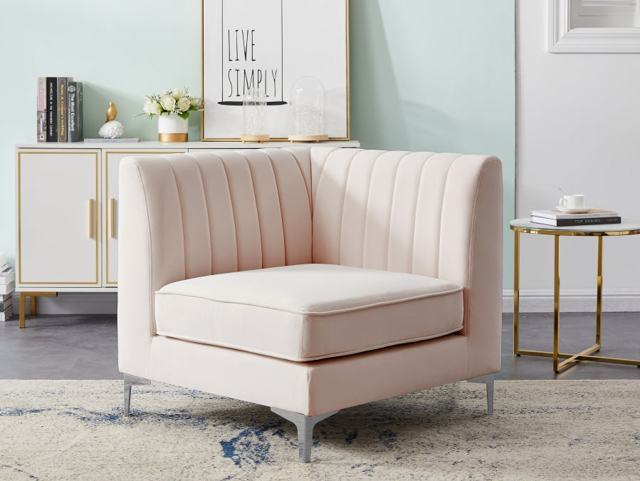 Fauteuil d'appoint rembourré en chenille Vivi