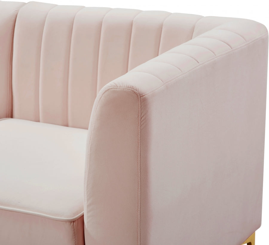 Fauteuil d'appoint rembourré en chenille Vivi