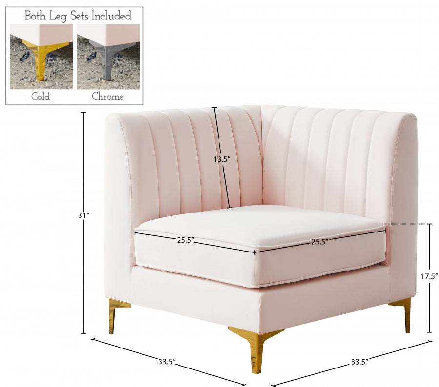 Fauteuil d'appoint rembourré en chenille Vivi