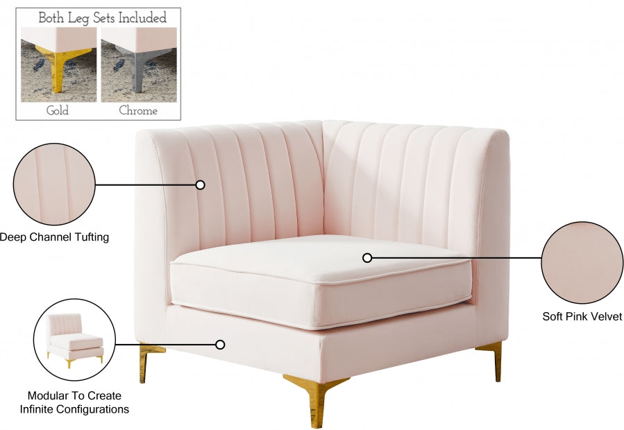 Fauteuil d'appoint rembourré en chenille Vivi