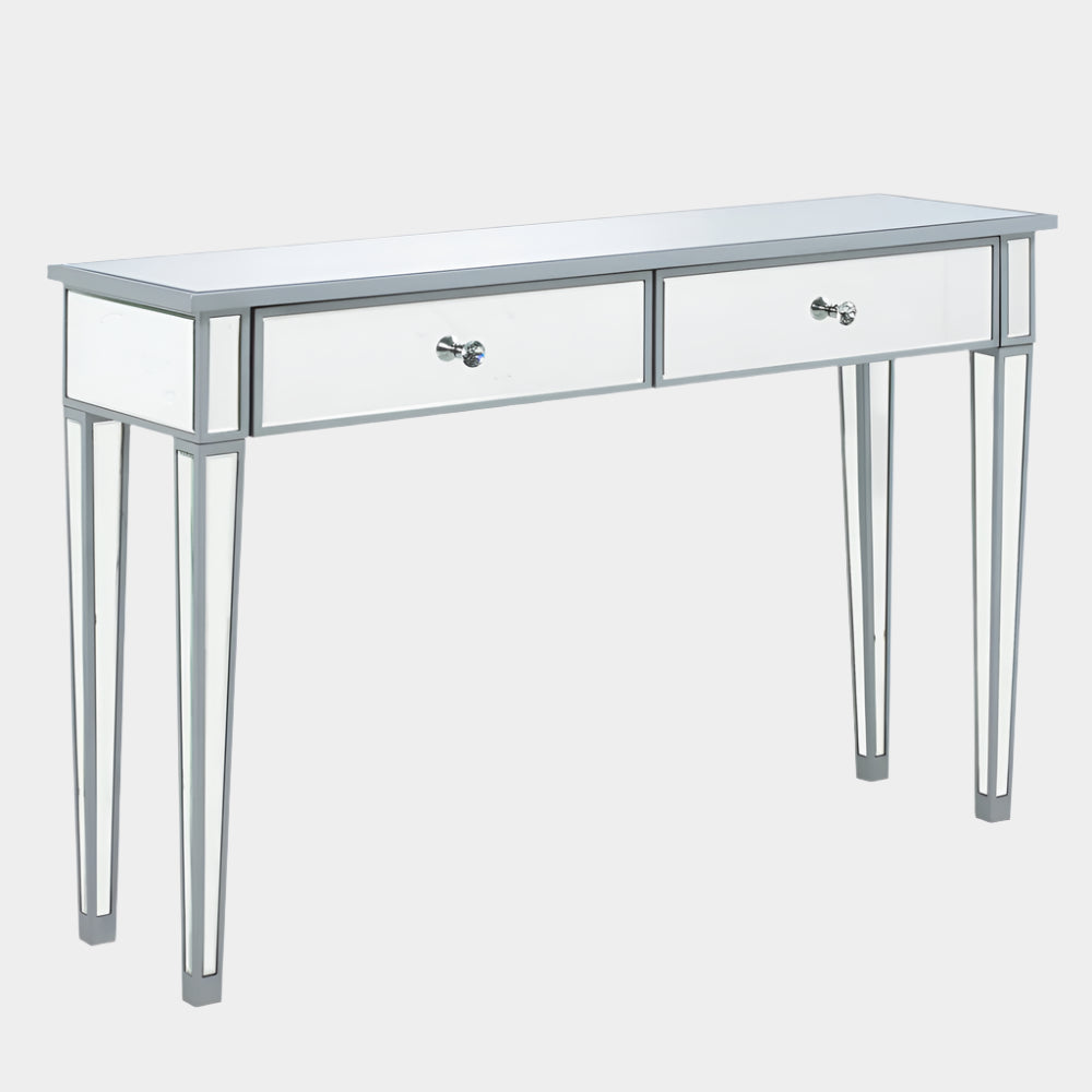Mirror Console Table With Two Drawers
