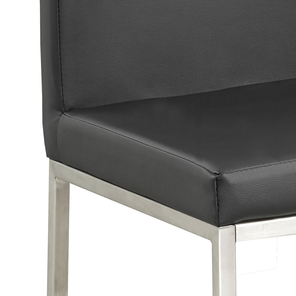 Havana Counter Chair: Black Leatherette