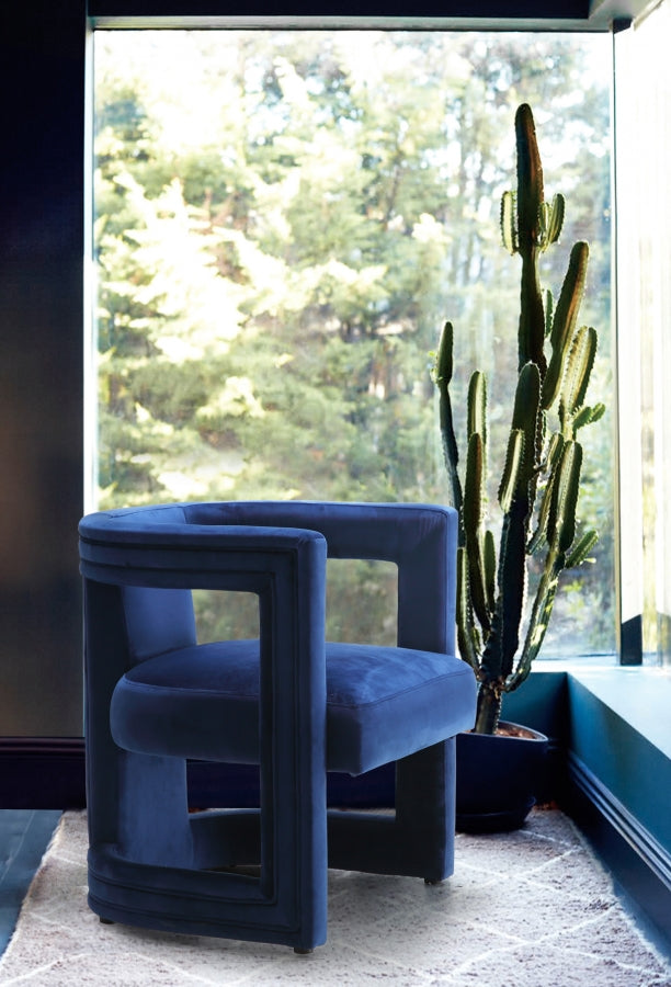 Fauteuil d'appoint rembourré en chenille Vivi