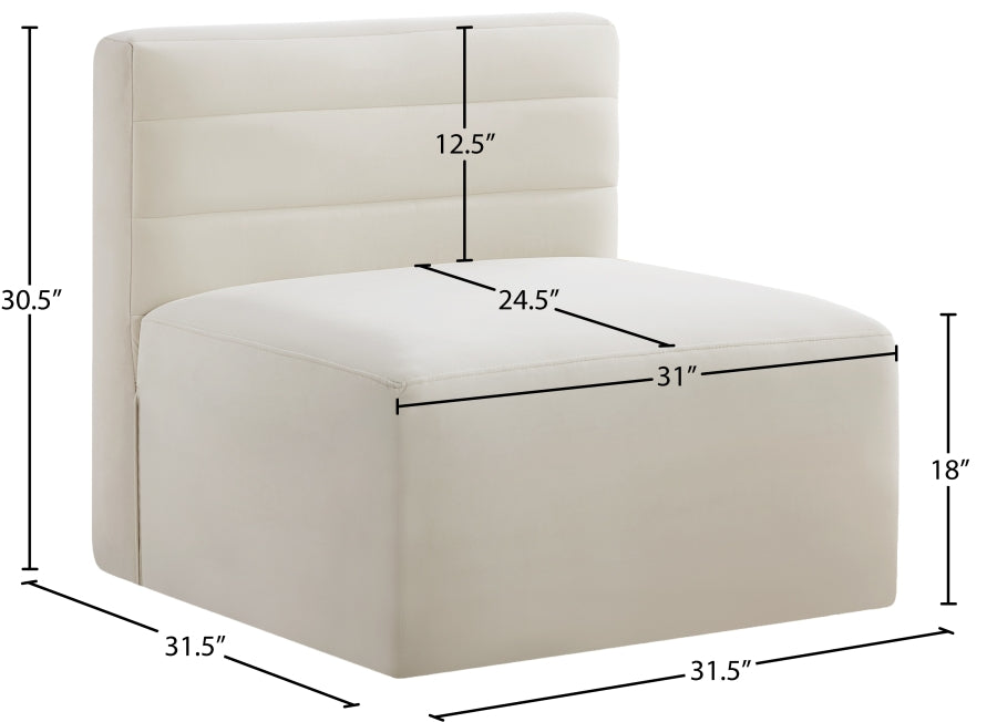 Fauteuil d'appoint rembourré en chenille Vivi
