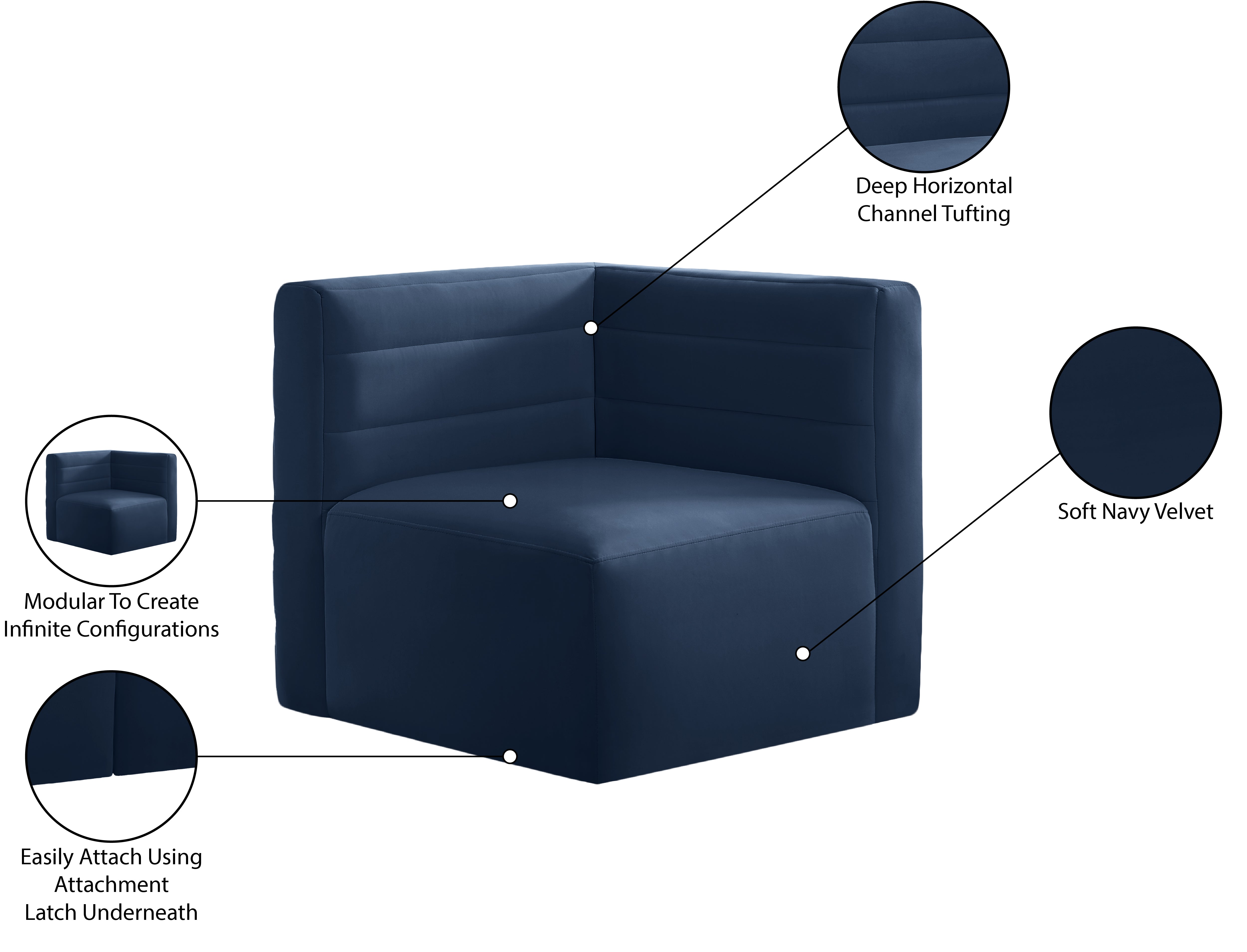 Fauteuil d'appoint rembourré en chenille Vivi