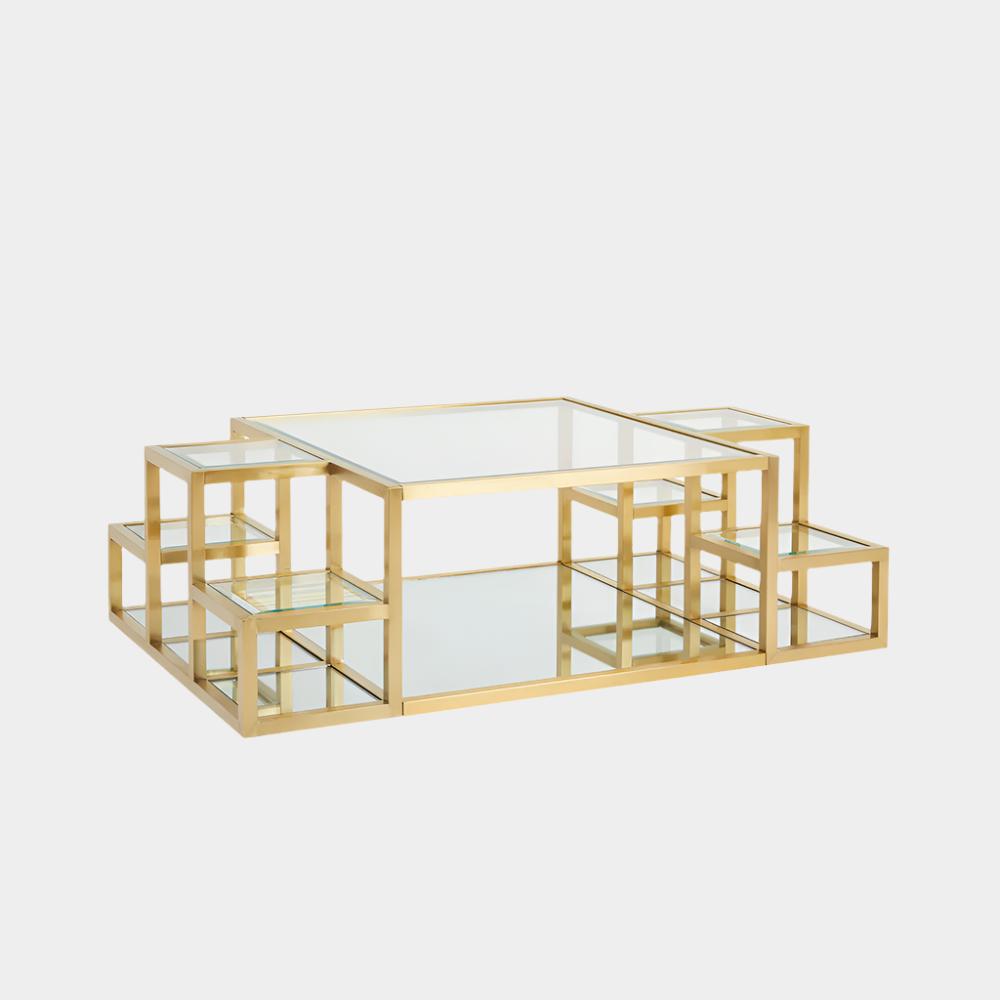 Table basse dorée Elmore
