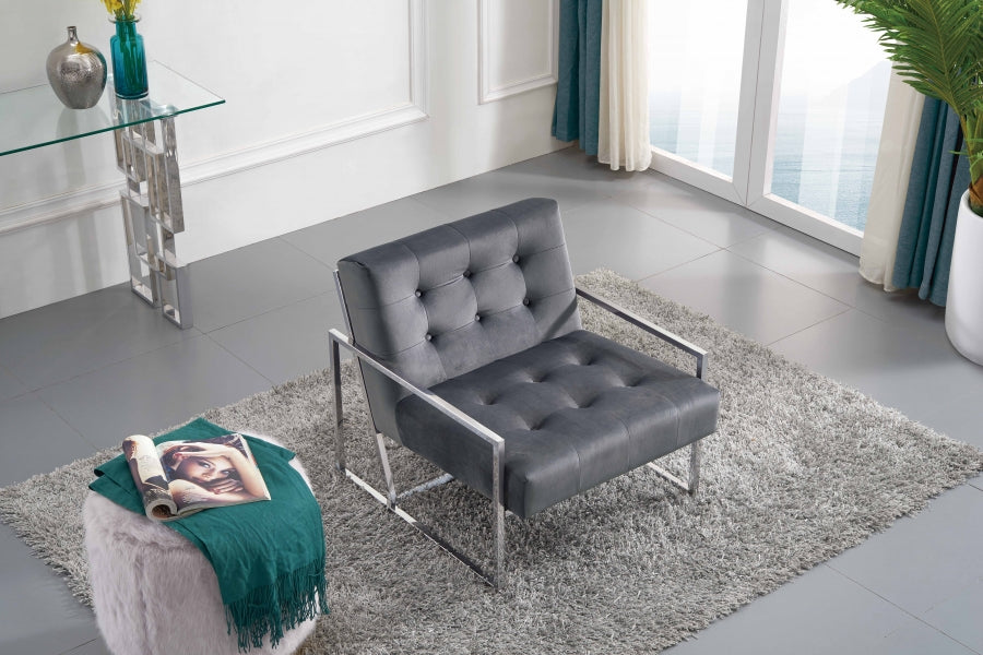 Fauteuil d'appoint rembourré en chenille Vivi