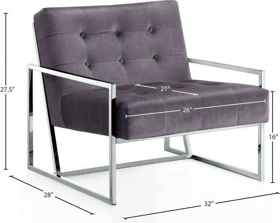 Fauteuil d'appoint rembourré en chenille Vivi