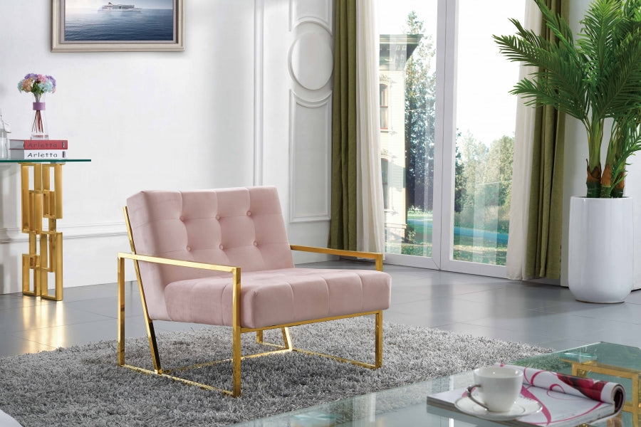 Fauteuil d'appoint rembourré en chenille Vivi