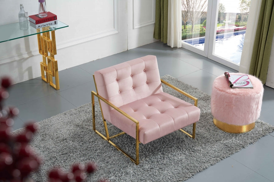 Fauteuil d'appoint rembourré en chenille Vivi