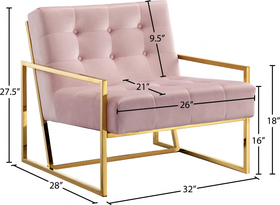 Fauteuil d'appoint rembourré en chenille Vivi