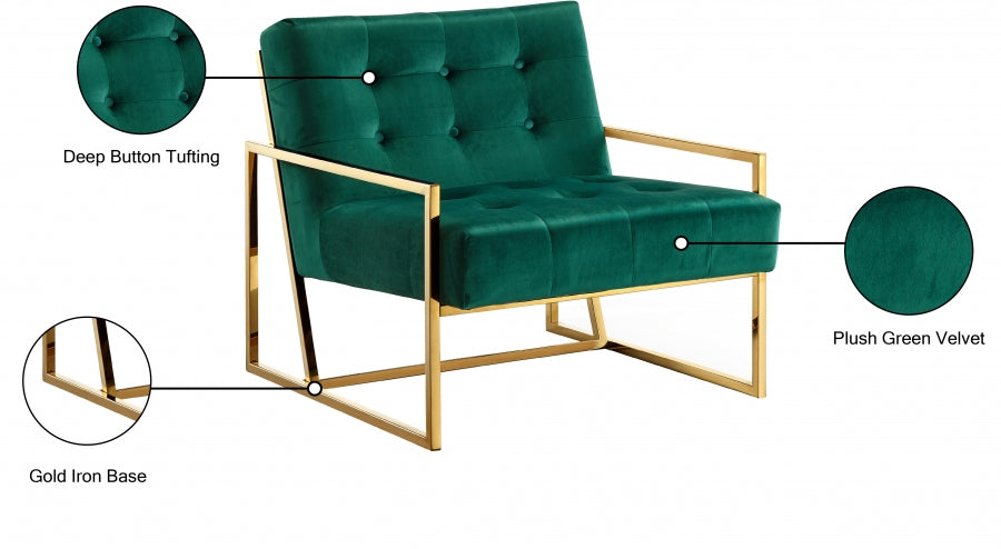 Fauteuil d'appoint rembourré en chenille Vivi