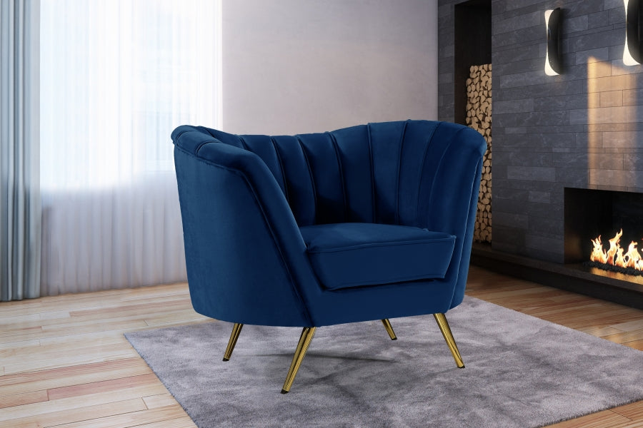 Fauteuil d'appoint rembourré en chenille Vivi