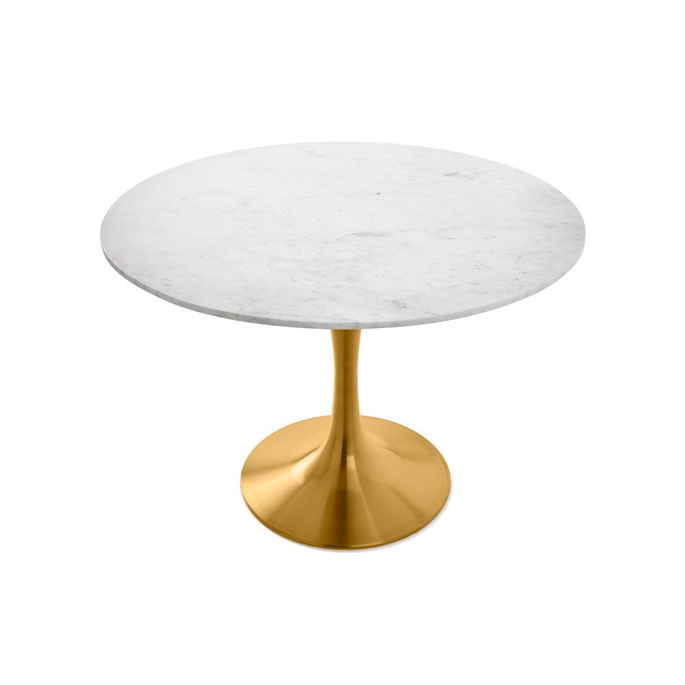 Kyros Dining Table: Matte Gold