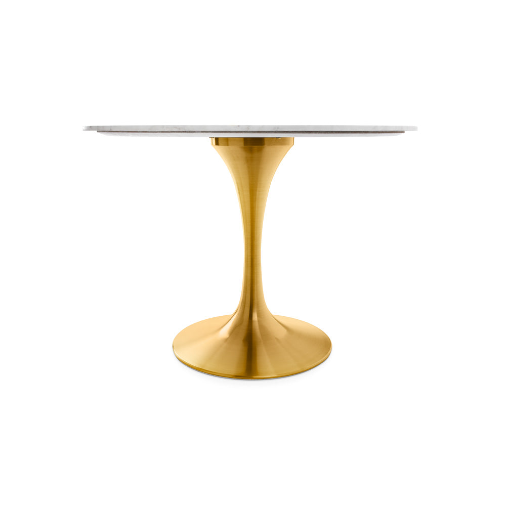 Kyros Dining Table: Matte Gold