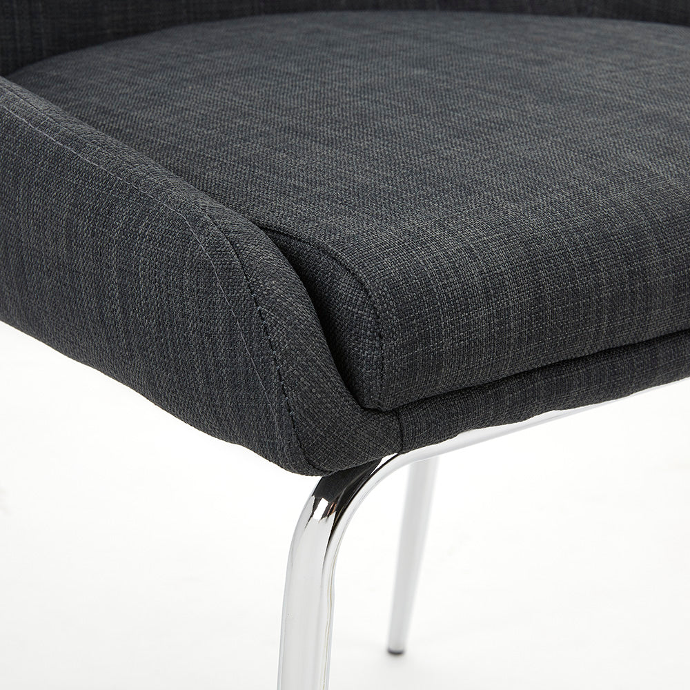 Moira Dining Chair Grey Linen