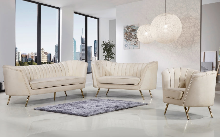 Fauteuil d'appoint rembourré en chenille Vivi