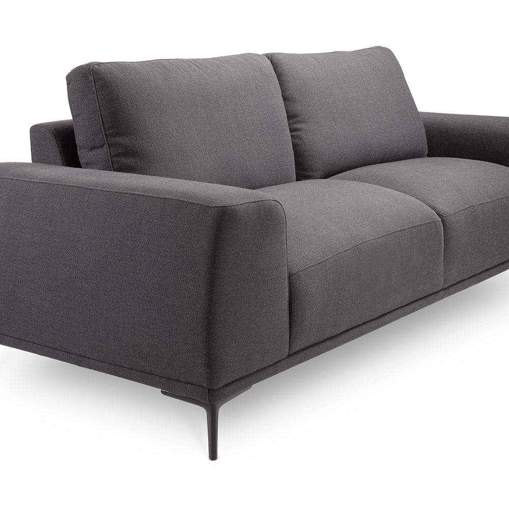 Middleton Sofa: Dark Grey Linen